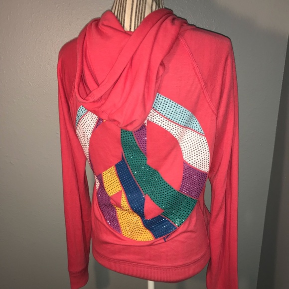 PINK Victoria's Secret Jackets & Blazers - Pink Victoria’s Secret jacket hoodie pink